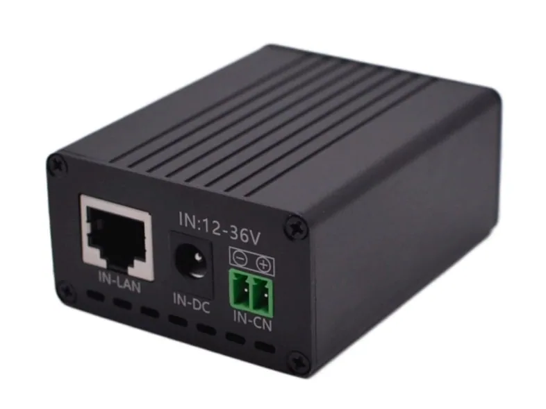 محول طاقة من دخل 12–36V DC إلى خرج PoE قابل للضبط