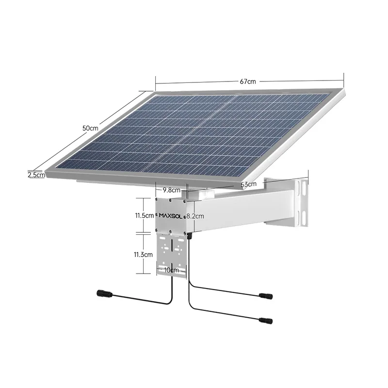 طقم طاقة شمسية صناعي 60W بسعة 384Wh
