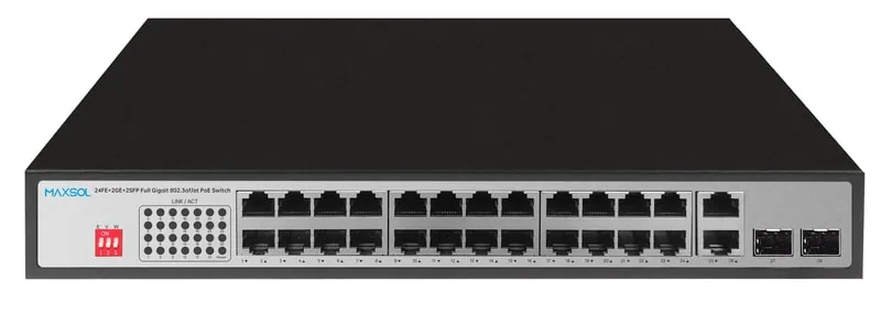 مبدّل Gigabit PoE غير مُدار بعيد المدى بـ 24 منفذًا، ‏300W