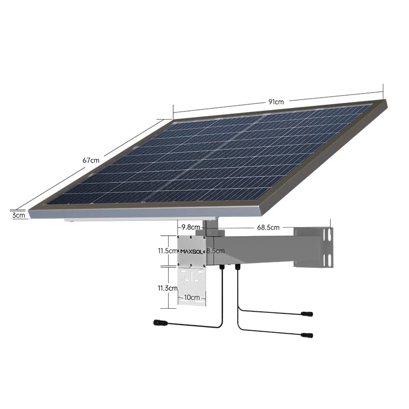 نظام Maxsol CS12060 الشمسي بلوح أحادي البلورة بقدرة 120W