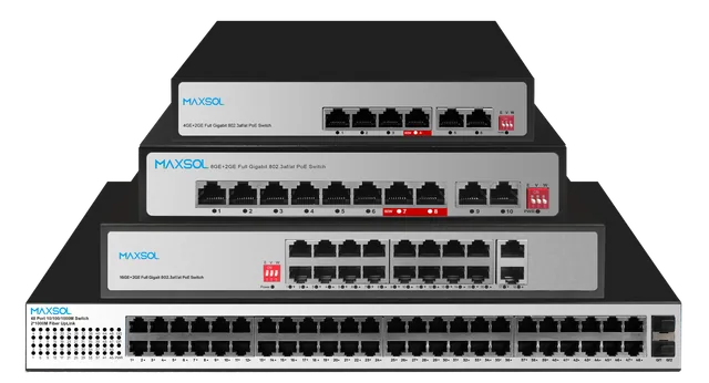 مبدّل PoE تجاري 1000Mbps