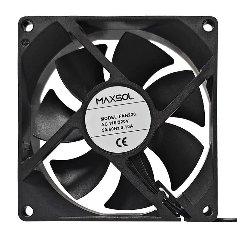 مروحة تبريد AC بجهد 220V ومقاس 92mm وتحكم حراري