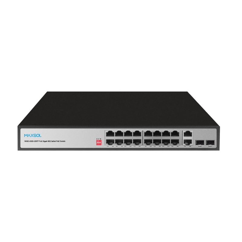 مبدّل Gigabit PoE غير مُدار بعيد المدى بـ 16 منفذًا، ‏200W