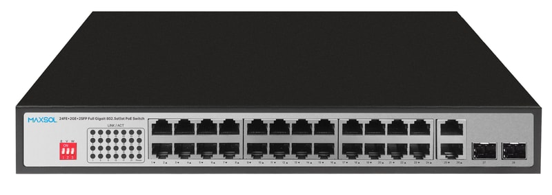 مبدّل Gigabit PoE غير مُدار بعيد المدى بـ 24 منفذًا، ‏300W