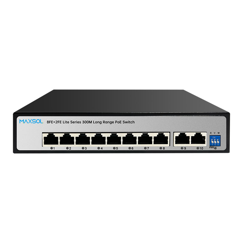 مبدّل Fast Ethernet PoE+ بـ 8 منافذ ومراقب أعطال Watchdog